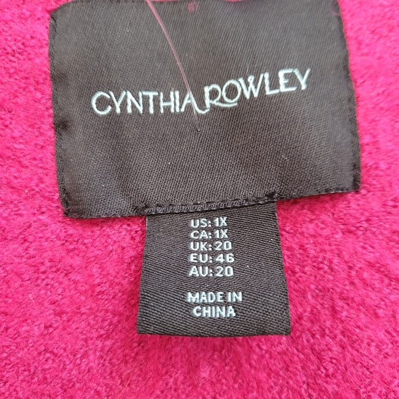 Pink Cynthia Rowley Jacket, 1X, 53% wool - Picture 3 of 6